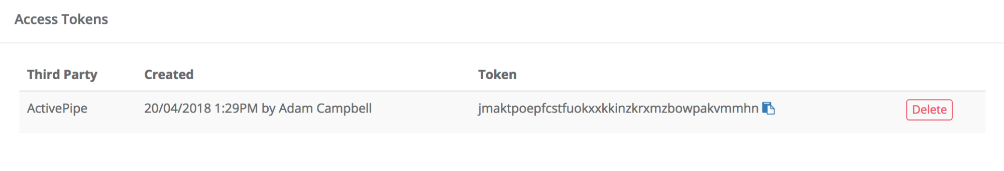 VaultRE Access Token